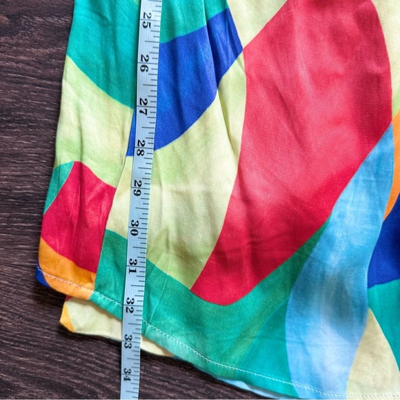 WeWoreWhat Vibrant Blue and Green Mini Dress - Picture 10 of 10